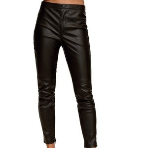 NWT - Mango Faux leather trousers